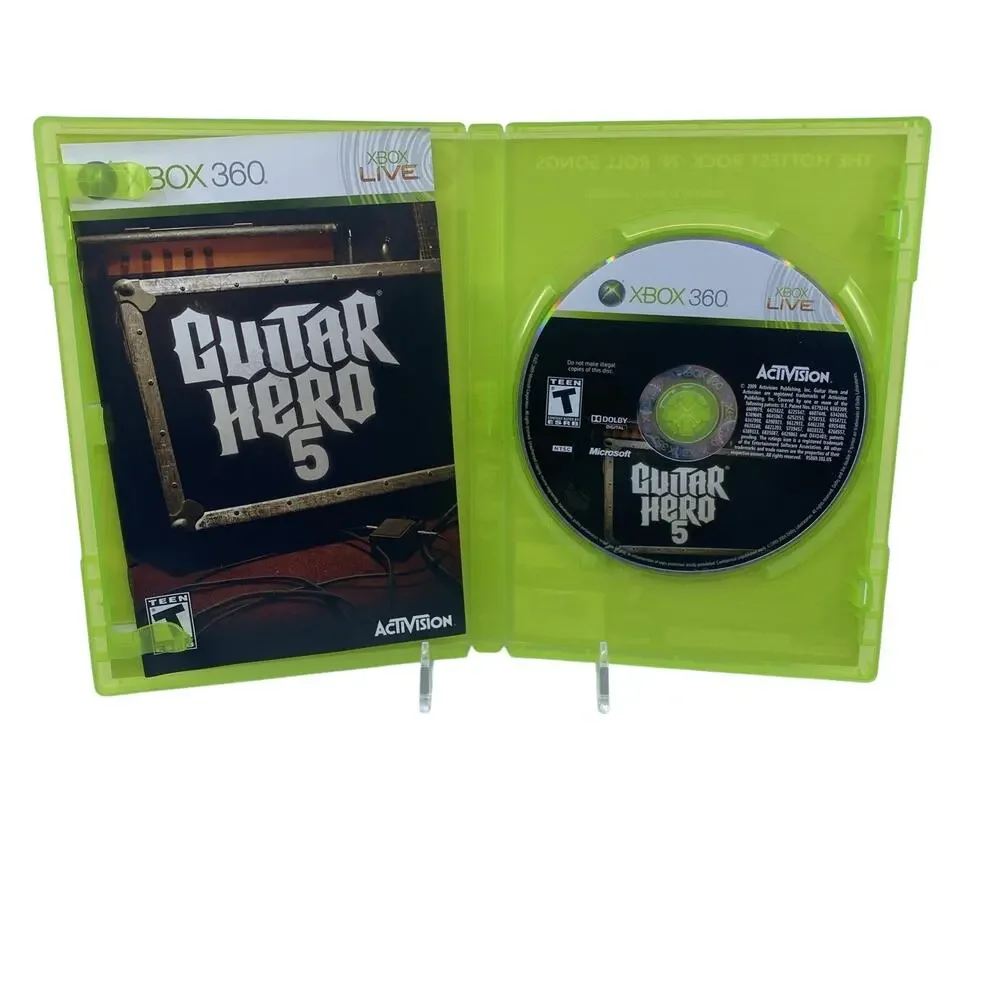Guitar Hero 5 (Xbox 360, 2009) Complete CIB Tested & Working